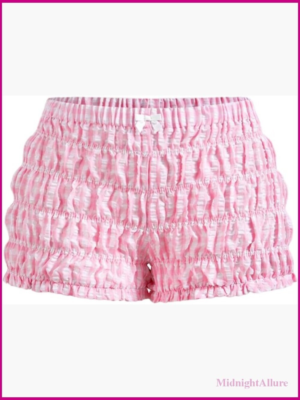 Plaid Ruffle Bloomer Shorts Elastic Waist Frill Y2k Micro Boyshorts